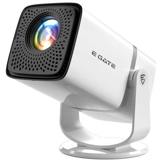 LX INDIA Projector E GATE Atom 3X | Real Full HD 1080p Native, 13.0 Automatic Android Projector | 300 ISO | Rotatable Design | 4K HDR Support | Inbuilt Netflix, Prime