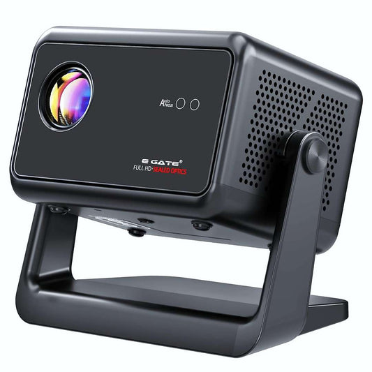 LX INDIA Projector E Gate Duster 5X | 100% Dust Proof | Fully Automatic Native 1080p Projector 4k Ultra HD | 5X Brighter 500 ISO | Android 13, Live TV, Netflix, Prime | ScreenFree & ScreenMirror | HDMI-ARC-WiFi6 | EGATE
