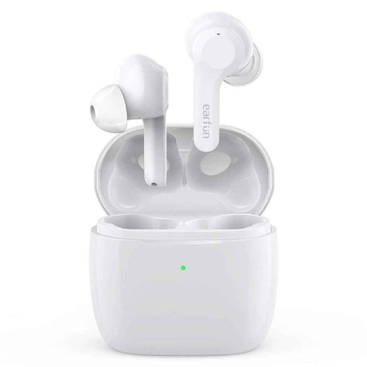 LX INDIA Earbuds Earfun Air Wireless Earbuds, [What Hi-Fi Awards] Bluetooth Earbuds With 4 Mics, Sweatshield Ipx7 Waterproof, Game Mode , Fast Charge, 35Hrs, White - In Ear