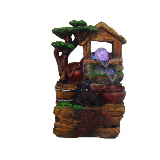 LXINDIA Show Piece eCraftIndia Beautiful Multi Color Hut 4 Seps Show Piece