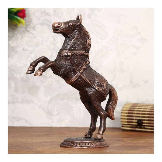 LXINDIA Show Piece eCraftIndia Decorative Jumping Horse Antique Showpiece