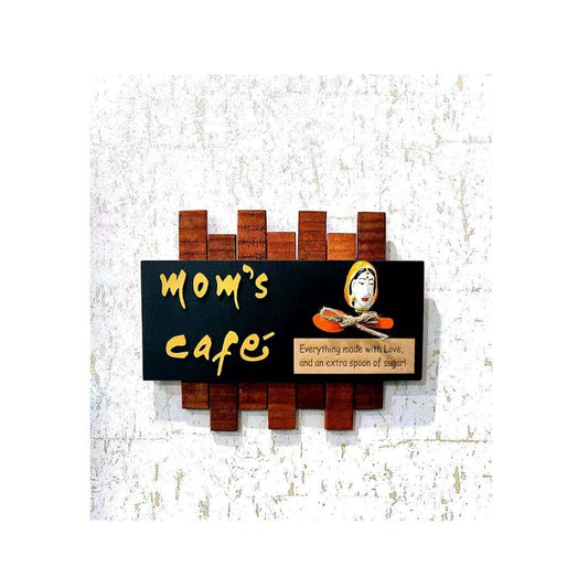 LXINDIA Wall Hanging eCraftIndia Mom Cafe Wood Wall Hanging