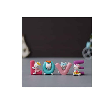 LXINDIA Show Piece eCraftIndia Resin Love Animated Characters Decorative Showpiece