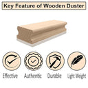 LXINDIA duster Eduway Wooden Duster for Erasing Black Boards and White Boards (Pack of 5)