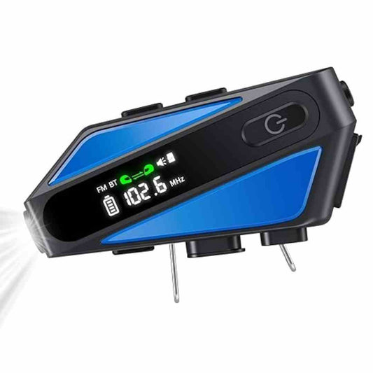LX INDIA Earbuds EDYELL Motorcycle Bluetooth Helmet Headset (C6-Blue)