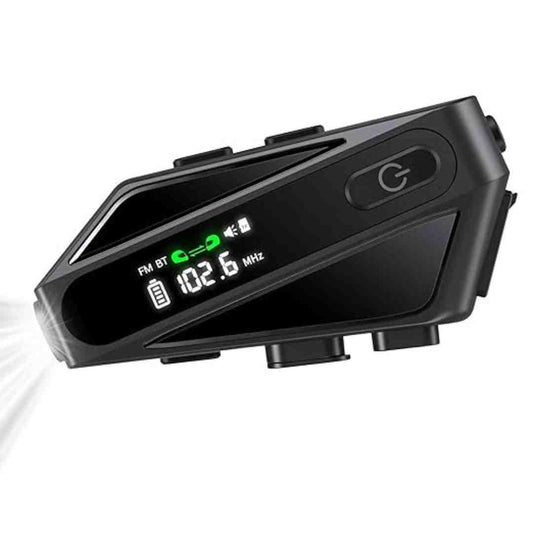 LX INDIA Earbuds EDYELL Motorcycle Bluetooth Helmet Headset (C6-Dark Black)