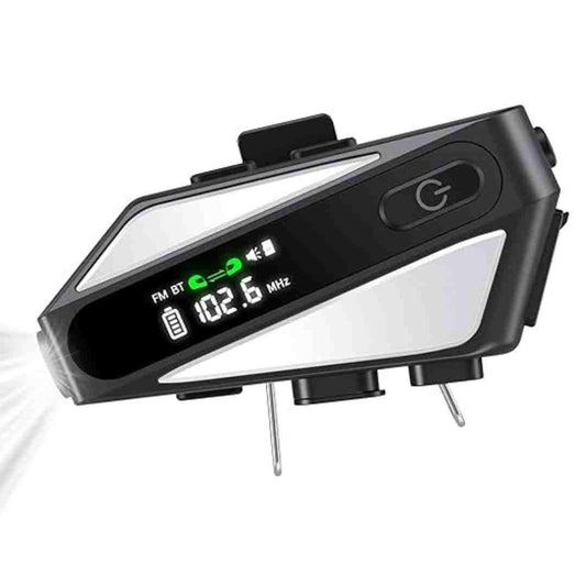 LX INDIA Earbuds EDYELL Motorcycle Bluetooth Helmet Headset (C6-Silvery)