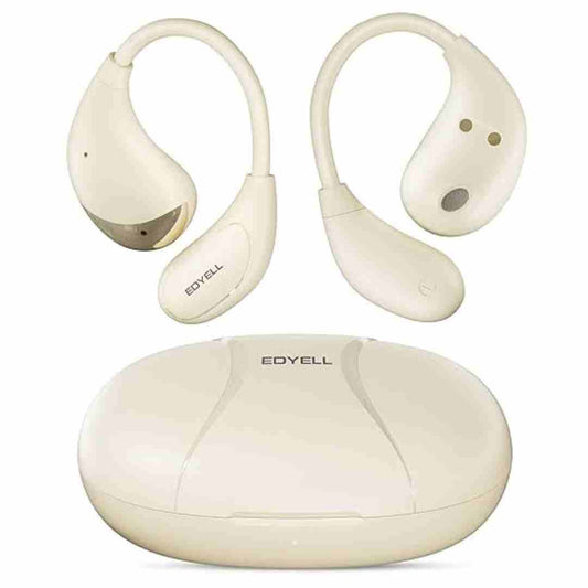 LX INDIA Earbuds EDYELL Wireless Open Ear Buds (FM-OWS-C5-Beige)