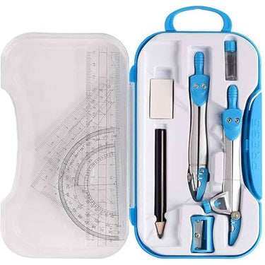 LXINDIA Instrument Box ELECDON Geometry Kit (10 Piece Math Tool Kit)