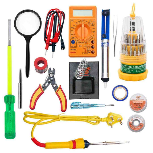 LX INDIA soldering iron Electronic Spices (15 in 1) 25watt soldering iron