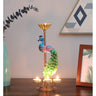 LX INDIA Candle Holders Elegant Metal Peacock Candle Holder