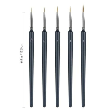 LXINDIA Painting Brush ELEPHANTBOAT 6PC Paint Brushes Set with Nylon Hair Detailing Brush for Painting