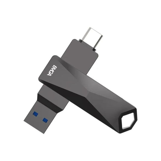 LX INDIA pendrive EMGA 128 Gb Dual Drive Type A & C Pendrive  (Grey)