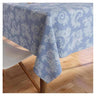 LXINDIA Table Cloth Encasa XO Dining Table Cloth Jacquard Style Print (Floral Blue)