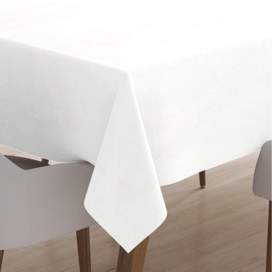 LXINDIA Table Cloth Encasa XO White Damask Table Cloth Cotton Washable