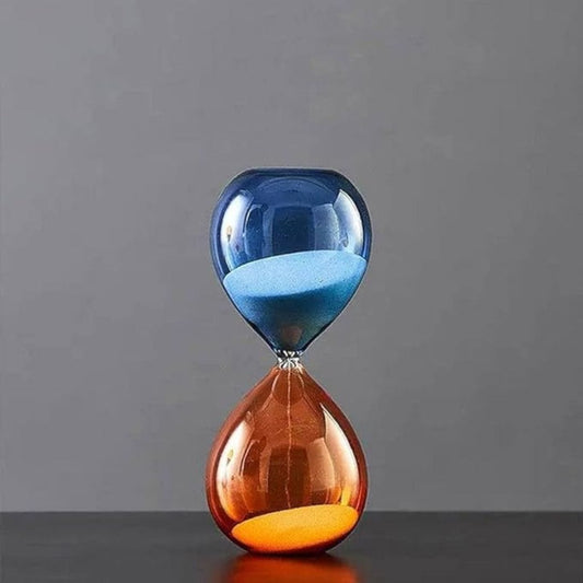 LX INDIA Sand Timers Enhabit Duo Hourglass Timer Medium (Blue & Orange)