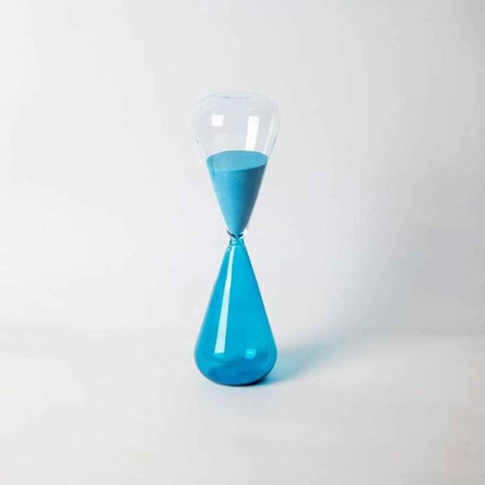 LX INDIA Sand Timers Enhabit Unique Conical Shape Hourglass Timer - Extra Large (Blue)
