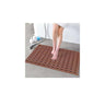 LXINDIA mats Eurotex  Bathtub Mat Plastic Stripped Rubber Base (46cm x 61cm) Brown