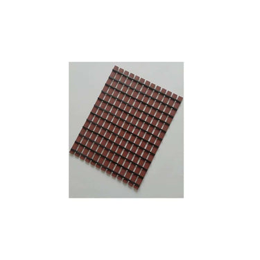 LXINDIA mats Eurotex  Bathtub Mat Plastic Stripped Rubber Base (46cm x 61cm) Brown