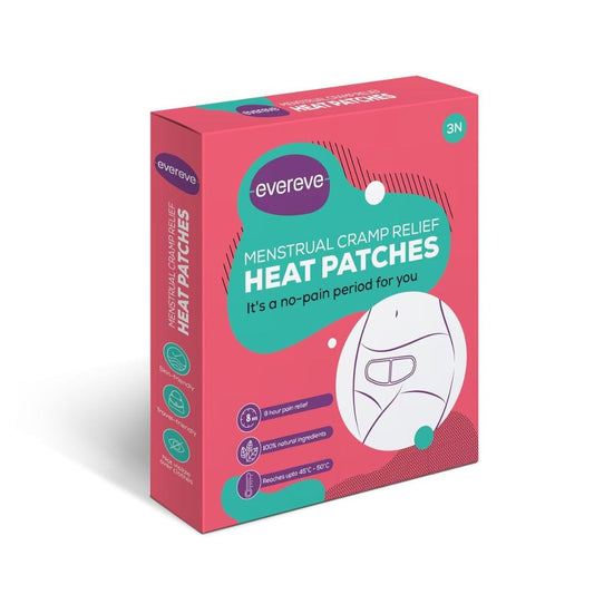 LX INDIA Heating Pad Evereve Period Pain Relief Heat Patches Lasts for 8 Hours Pack of 3