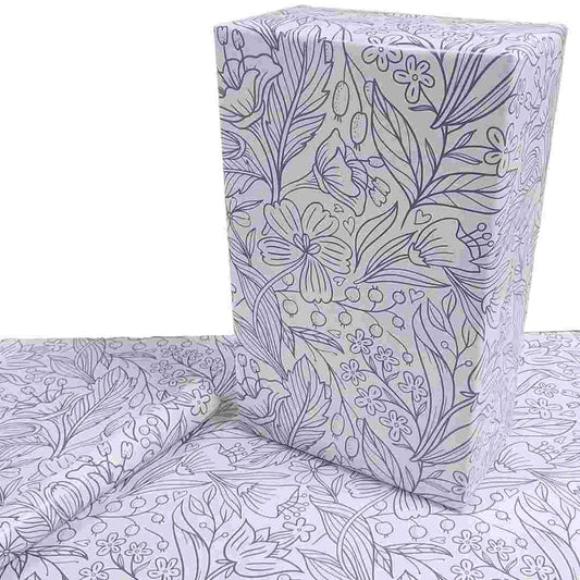 LXINDIA gift wrapper eVincE Leaf Doodle Gift Wrapping Paper