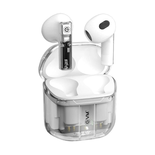 LX INDIA Earbuds EVM EnBuds TWS Transparent True Wireless Earbuds (TWS 04 White)