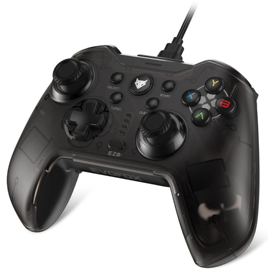 LX INDIA GAMEPAD EvoFox Elite X Wired Gaming Controller for PC with 2 Programmable Macro Back Buttons - Black