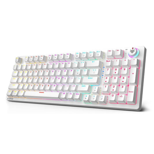LX INDIA Keyboards X2 Red Switch (White) EvoFox Katana X2 FS Mechanical Gaming Keyboard