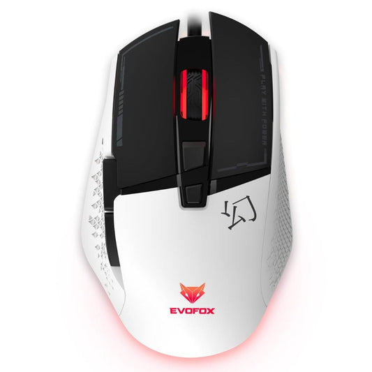 LX INDIA Mice EvoFox Phantom 2 Programmable Gaming Mouse (white)