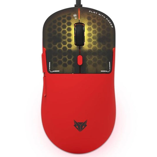 LX INDIA Mouse EvoFox Phantom Air Ultra Lightweight Gaming Mouse Red