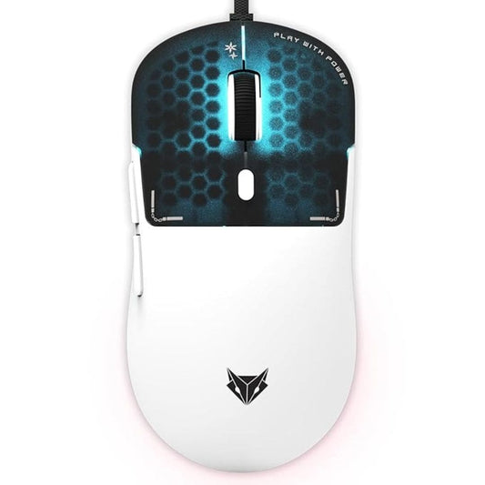 LX INDIA Mouse EvoFox Phantom Air Ultra Lightweight Gaming Mouse White