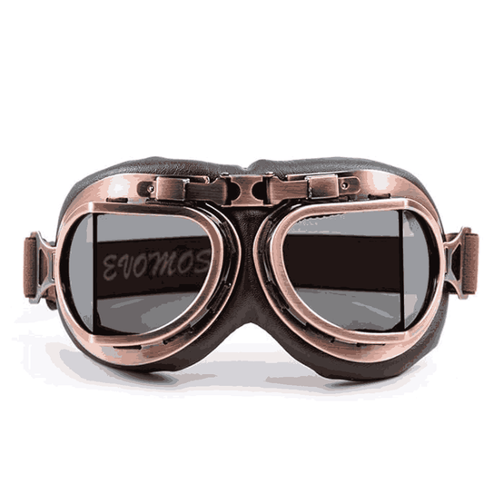 LXINDIA Goggles Evomosa Vintage Aviator Pilot Style Motorcycle Goggle