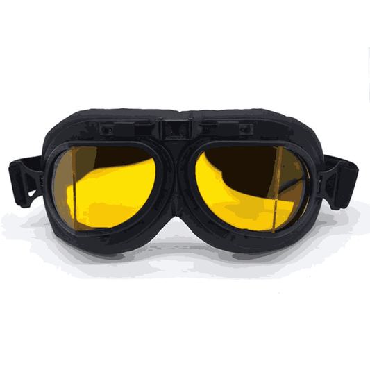 LXINDIA Goggles evomosa Vintage Pilot Style Goggles for Half Helmet