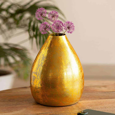 LXINDIA vases ExclusiveLane 'Topaz' Metal Decorative Vases