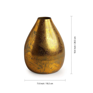 LXINDIA vases ExclusiveLane 'Topaz' Metal Decorative Vases