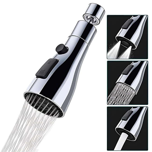 LX INDIA Tap Extender EXOOTICA 3 Flow Flexible Kitchen Tap Extender – 360° Rotating Faucet Attachment for Sink,