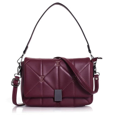 LX INDIA Bag Maroon EXOTIC Quilted Flip Lock Detachable Shoulder Strap