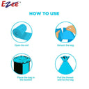 LXINDIA Bag Ezee Blue Garbage Bags Small 17 x 19 Inch 120 Pcs ( Pack of 3)