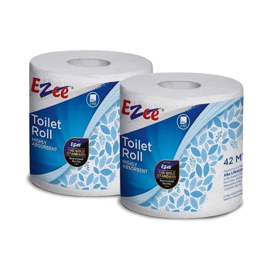 LXINDIA Wipes Ezee Vipe 2 Ply Toilet Paper Tissue Roll (Pack of 3)