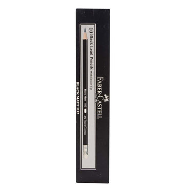 LXINDIA Pencil Faber-Castell Black Matt 1112 2B Pencil Pack of 10