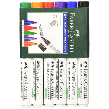 LXINDIA marker Faber Castell Bold Point Tip Whiteboard Market Pack of 6 (Assorted)