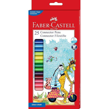 LXINDIA Sketch Pen Faber Castell Connector Pen Set Pack of 25