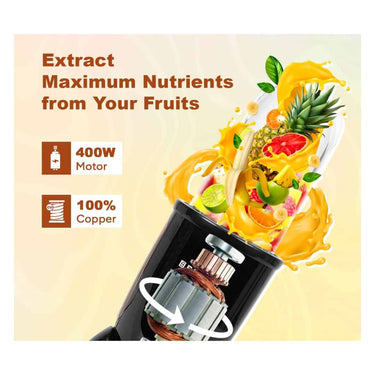 LXINDIA Grinders Faber Sportz Blender FSB 2 in1 Nutrifit Nero Mixer Grinder Blender 400W