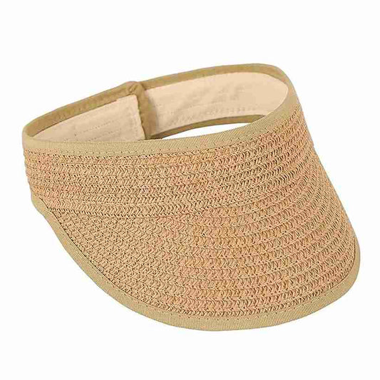 LX INDIA Caps and Hats FabSeasons Adjustable Straw Sun Hat for Kids Ages 2-5 Years- Foldable and Perfect for Summer & Travel