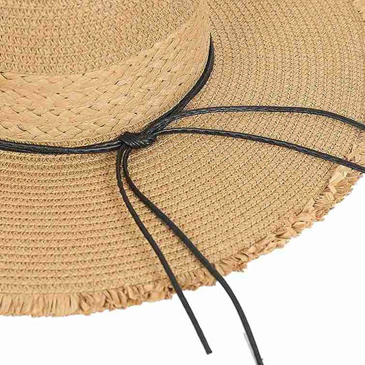 LX INDIA Caps and Hats FabSeasons Chic Foldable Women's Sun Hat - Stylish Wide Brim Beach Cap for Summer Sun Protection