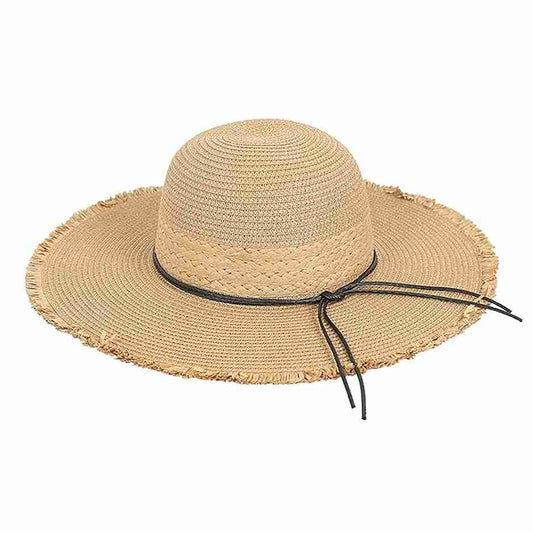 LX INDIA Caps and Hats FabSeasons Chic Foldable Women's Sun Hat - Stylish Wide Brim Beach Cap for Summer Sun Protection