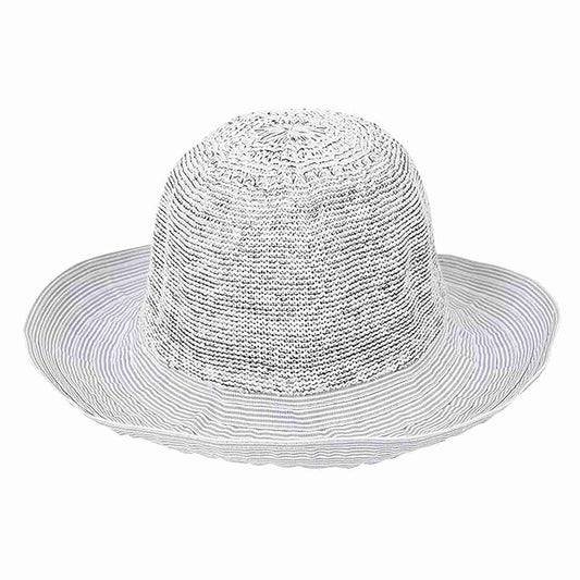 LX INDIA Caps and Hats FabSeasons Chic Foldable Women's Sun Hat - Stylish Wide Brim Beach Cap for Summer Sun Protection