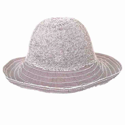 LX INDIA Caps and Hats FabSeasons Chic Foldable Women's Sun Hat - Stylish Wide Brim Beach Cap for Summer Sun Protection