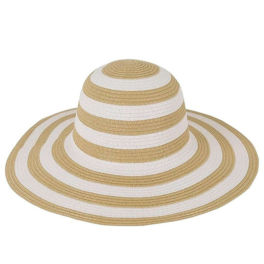LX INDIA Caps and Hats FabSeasons Chic Foldable Women's Sun Hat - Stylish Wide Brim Beach Cap for Summer Sun Protection