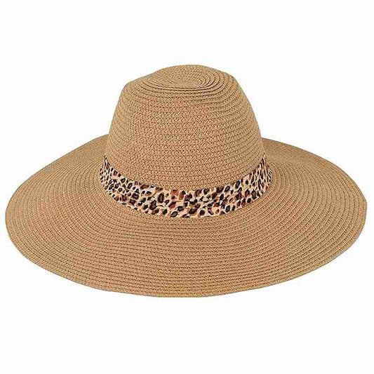 LX INDIA Caps and Hats FabSeasons Chic Foldable Women's Sun Hat - Stylish Wide Brim Beach Cap for Summer Sun Protection